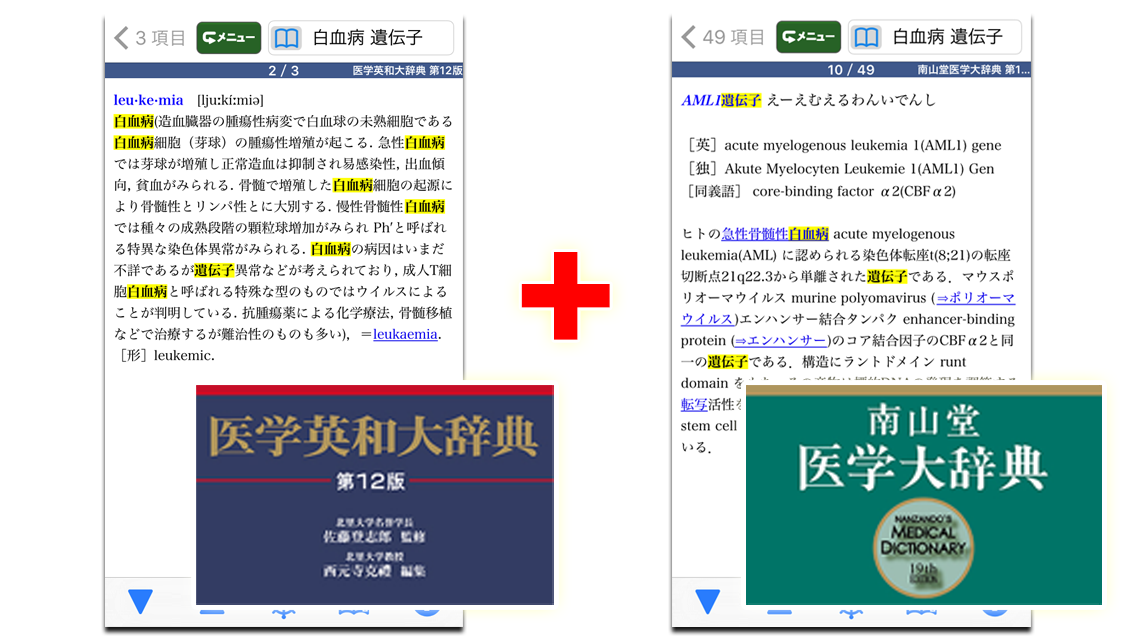 ONESWING|南山堂医学大辞典 第19版・医学英和大辞典 第12版 for iOS